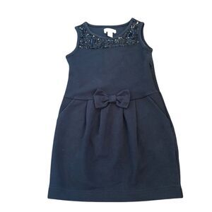 The Children's Place Toddler Girls XS size 4 Blue Sleeveless Bow Party Dress